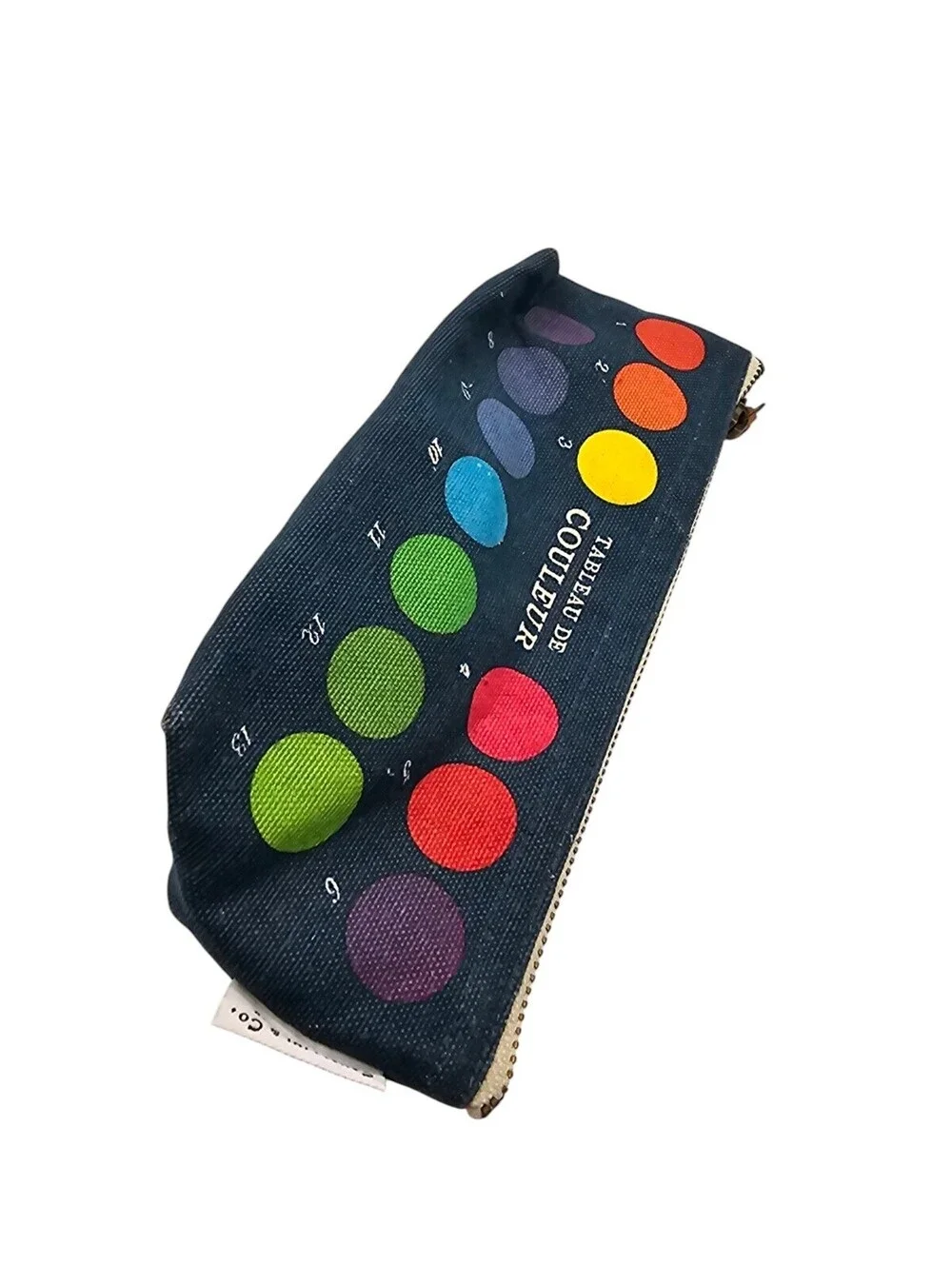 Cavallini & Co. Tableau de Couleur canvas mini pouch